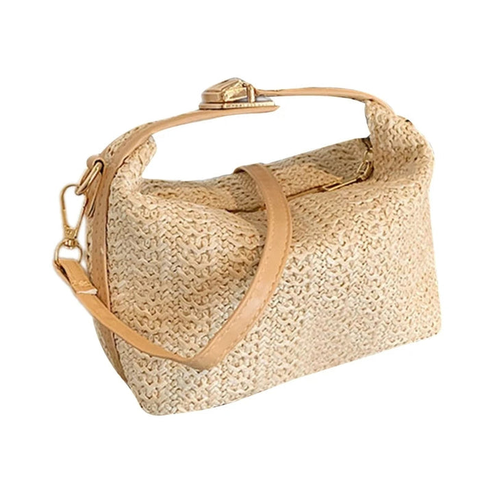 Bolsa de Palha Crossbody Casual Beatriz - Cáqui Bol08 Casa Sereia 