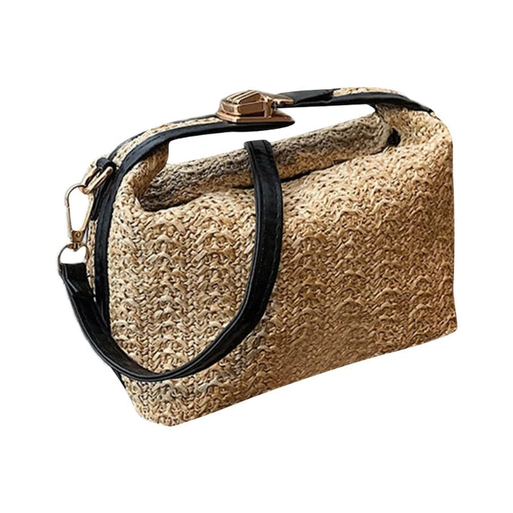 Bolsa de Palha Crossbody Casual Beatriz - Preto Bol09 Casa Sereia 