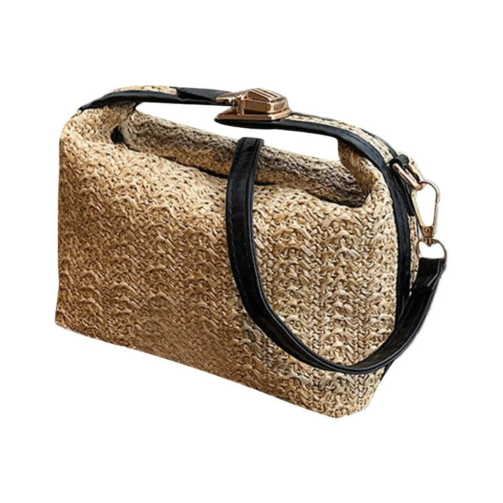 Bolsa de Palha Crossbody Casual Beatriz - Preto Bol09 Casa Sereia 