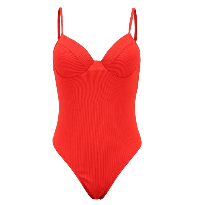 Maiô Meia Taça Push Up - Moda Praia Nita Mai26 Casa Sereia Vermelho P 