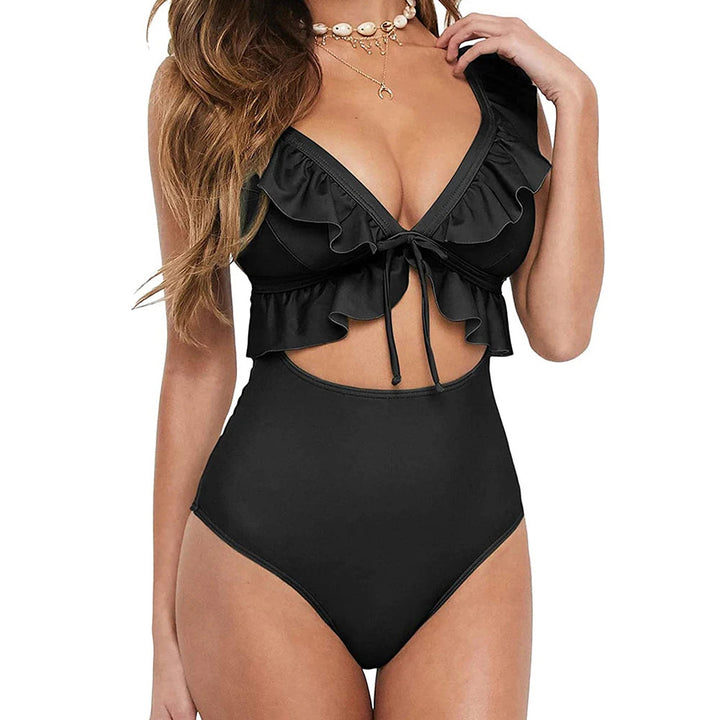 Maiô Plus Size Preto Plissado - Moda Praia Lene Mai13 Casa Sereia Preto P 